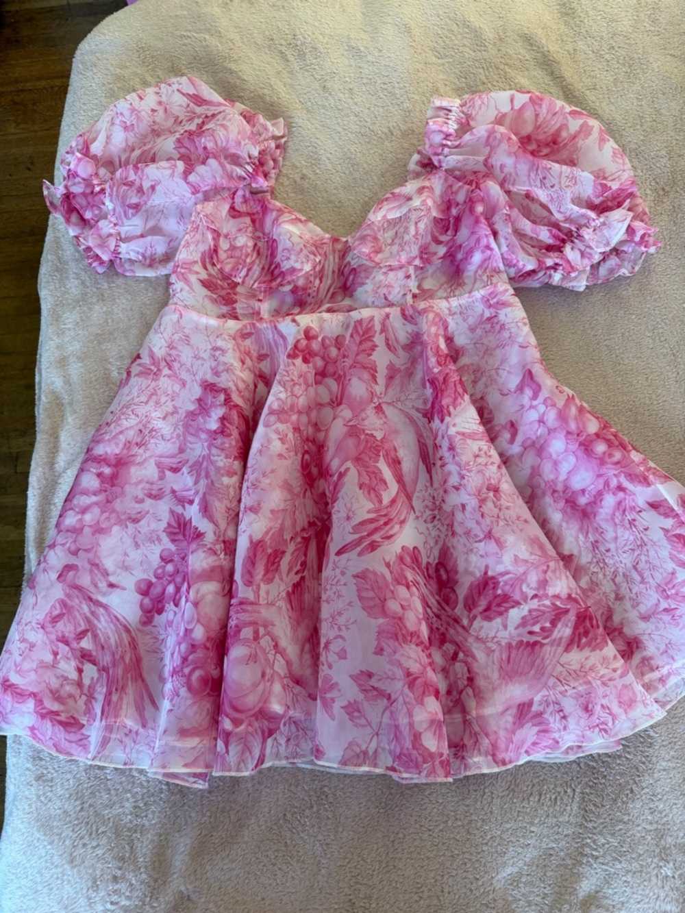 Selkie Pink Et Toile Floral Dress